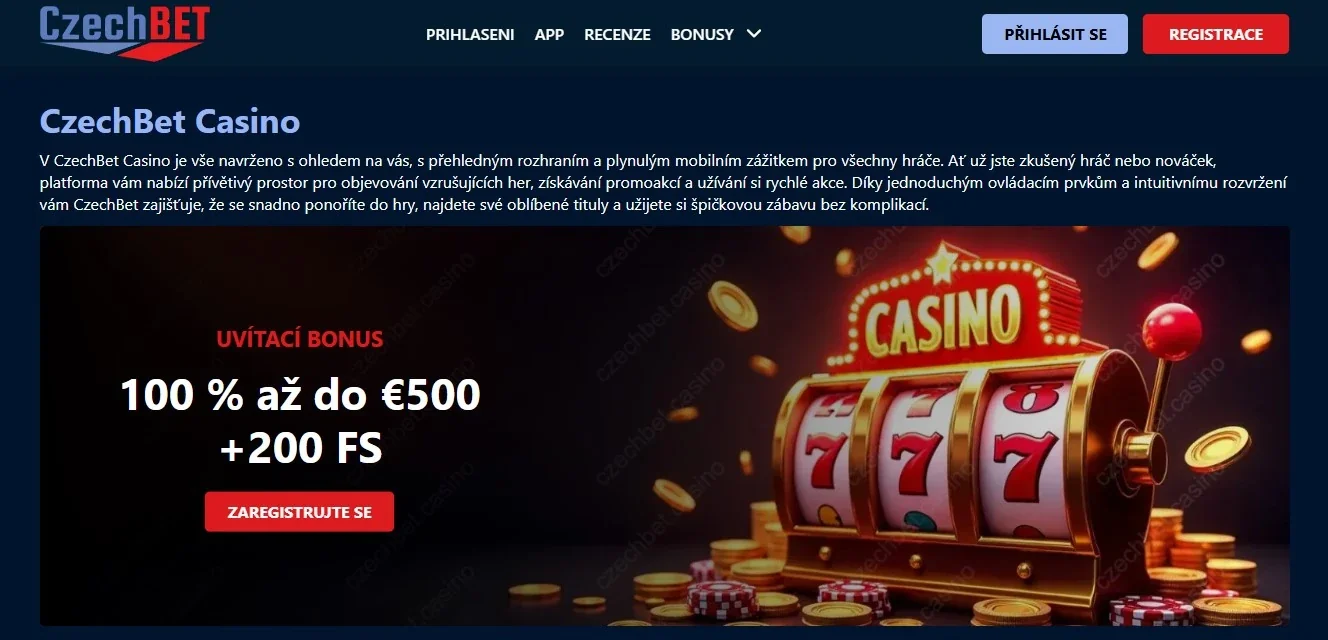 Aktuální bonusová nabídka CzechBet v oficiálním rozhraní